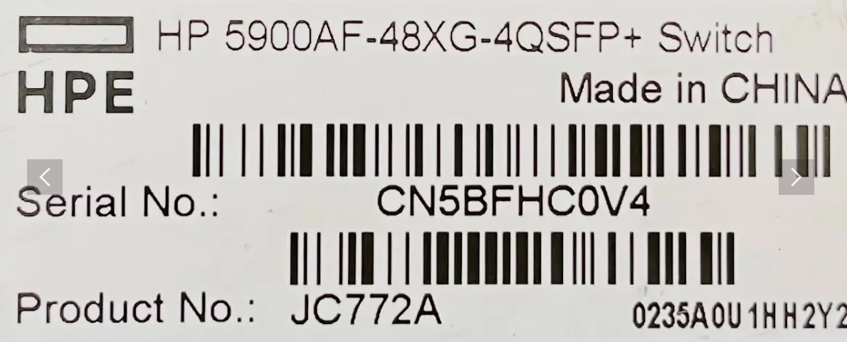 Switch Hp 5900af (10g & 40g Ethernet)