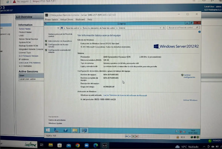 Servidor Hp Dl385 G7