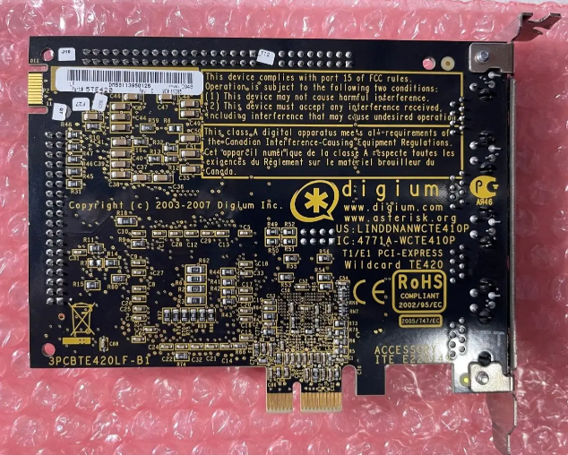 Tarjetas Digium Te420