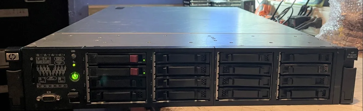 Servidor Hp Dl385 Séptima Generación 1200 Gb 64 Gb Integrada (REACONDICIONADO)