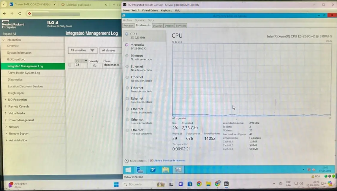 Servidor Hp Dl380p G8