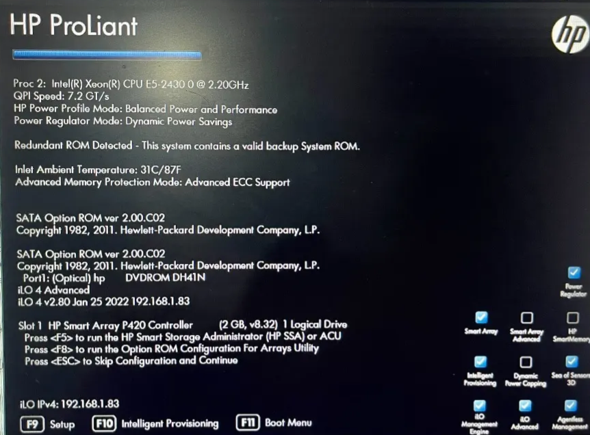 Servidor Hp Ml350e G8